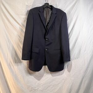 Angelo Rossi Black Suit Jacket Blazer, Size 38R, Men's